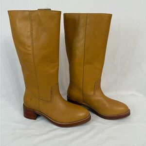 FRYE Camryn Banana Leather Tall Pull-on Boots